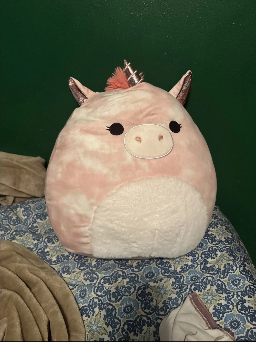 Plush Pink Unicorn Stuffed Animal Pillow - Soft Cuddly Toy